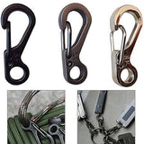 5pcs/lot Spring Buckle Snap Alloy Nickel-free Plating Mini Key Ring Carabiner Bottle Hook  Camping Accessories