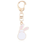 Cute Cartoon Rabbit Paw Keychains For Women Girls Lovely Potted Plant Cactus Alice Girl Key Ring Children Gift Bag Anime Pendant