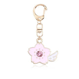 Cute Cartoon Rabbit Paw Keychains For Women Girls Lovely Potted Plant Cactus Alice Girl Key Ring Children Gift Bag Anime Pendant