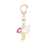 Cute Cartoon Rabbit Paw Keychains For Women Girls Lovely Potted Plant Cactus Alice Girl Key Ring Children Gift Bag Anime Pendant
