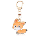 Anime Cartoon Cat Key Chains For Girl Women Cute Fox Mermaid Watermelon Pendants Key Ring Bag Pendant Lovely Jewelry Child Gifts