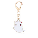 Anime Cartoon Cat Key Chains For Girl Women Cute Fox Mermaid Watermelon Pendants Key Ring Bag Pendant Lovely Jewelry Child Gifts