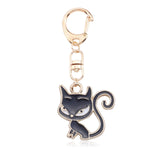 Anime Cartoon Cat Key Chains For Girl Women Cute Fox Mermaid Watermelon Pendants Key Ring Bag Pendant Lovely Jewelry Child Gifts