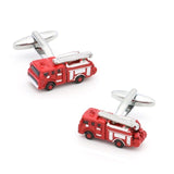 28 Styles Option New Arrival Men's Fashion Cufflinks Red Color Novelty Fire Engine Design Cuff Links Wholesale&retail