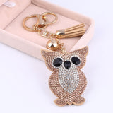 ZOSH Heart Keychain Leather Tassel Gold Key Holder Metal Crystal Key Chain Keyring Charm Bag Auto Pendant Gift Wholesale Price