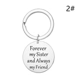 Fashion Keyring Drive Safe Name Stainless Steel Keychain Couples Key Rings Women Men Friend Family Key Chain Pendant Jewelry