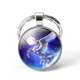 2019 Hot Horse Keychain Art Photo Glass Cabochon Jewelry Key Chain Car Key Ring Animal Pendant Handmade Gifts Dropshipping