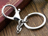 5pcs/lot 30mm Chain Key Ring Long 70mm Popular classic 6 Colors Plated lobster clasp key hook chain jewelry making for keychain