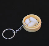 New Simulation Food Key Chains noodle New Keychain Chinese Blue and white porcelain Food Bowl Mini bag pendant  #17169