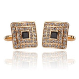 8 Styles Crystal Cufflinks For Mens Shirt Cufflink Wedding Suit Wedding Party Banquet Grooms Gentelmen Cuff Links Copper Enamel
