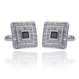 8 Styles Crystal Cufflinks For Mens Shirt Cufflink Wedding Suit Wedding Party Banquet Grooms Gentelmen Cuff Links Copper Enamel