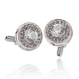8 Styles Crystal Cufflinks For Mens Shirt Cufflink Wedding Suit Wedding Party Banquet Grooms Gentelmen Cuff Links Copper Enamel