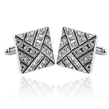 8 Styles Crystal Cufflinks For Mens Shirt Cufflink Wedding Suit Wedding Party Banquet Grooms Gentelmen Cuff Links Copper Enamel