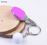 7 Color Sport Ping Pong Table Tennis Ball Badminton Bowling Ball Keychain Key Chain Keyring Key Ring Souvenir Gift 1-17222
