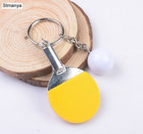 7 Color Sport Ping Pong Table Tennis Ball Badminton Bowling Ball Keychain Key Chain Keyring Key Ring Souvenir Gift 1-17222