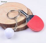 7 Color Sport Ping Pong Table Tennis Ball Badminton Bowling Ball Keychain Key Chain Keyring Key Ring Souvenir Gift 1-17222