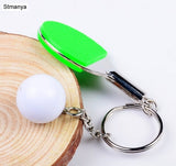 7 Color Sport Ping Pong Table Tennis Ball Badminton Bowling Ball Keychain Key Chain Keyring Key Ring Souvenir Gift 1-17222