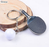 7 Color Sport Ping Pong Table Tennis Ball Badminton Bowling Ball Keychain Key Chain Keyring Key Ring Souvenir Gift 1-17222