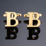 DY New high quality gold letters A-Z name Cufflinks men French shirt Cufflinks free shipping