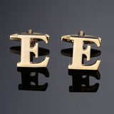 DY New high quality gold letters A-Z name Cufflinks men French shirt Cufflinks free shipping