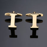 DY New high quality gold letters A-Z name Cufflinks men French shirt Cufflinks free shipping