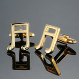 DY  new high quality brass musical instruments Sax trumpet drum piano violin music symbol French shirt Cufflinks free shipping