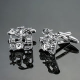 DY  new high quality brass musical instruments Sax trumpet drum piano violin music symbol French shirt Cufflinks free shipping