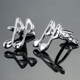 DY  new high quality brass musical instruments Sax trumpet drum piano violin music symbol French shirt Cufflinks free shipping