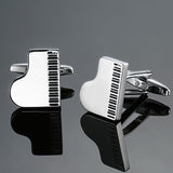 DY  new high quality brass musical instruments Sax trumpet drum piano violin music symbol French shirt Cufflinks free shipping
