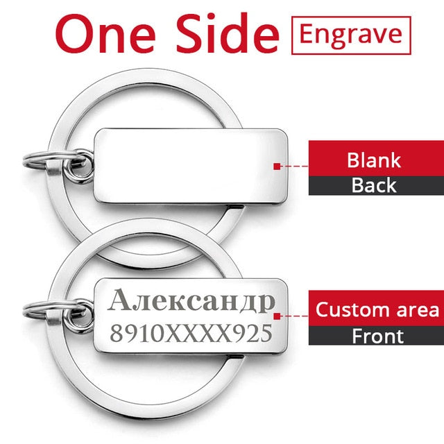 Stainless Steel Custom Name Key Chain