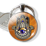 7 Chakra Yoga Om Symbol Keychain Pendant Men Women Vintage Car Key Chain Key Rings Indian Meditation Jewelry