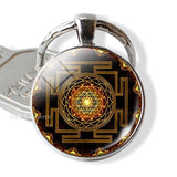 7 Chakra Yoga Om Symbol Keychain Pendant Men Women Vintage Car Key Chain Key Rings Indian Meditation Jewelry
