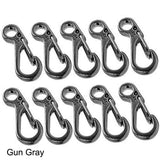 5pcs/lot Spring Buckle Snap Alloy Nickel-free Plating Mini Key Ring Carabiner Bottle Hook  Camping Accessories