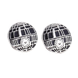 Star Wars Cufflinks Galactic Empire Imperial Stormtrooper Enamel Mask Shirt Brand Cuff Buttons Silver Plated Cuff Links Jewelry