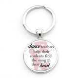 TAFREE Gift for the Teacher Day Keychain The Best teacher Present Cut Car key chain ring holder for men and women Jewelry CT671