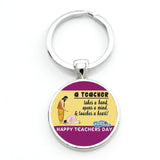 TAFREE Gift for the Teacher Day Keychain The Best teacher Present Cut Car key chain ring holder for men and women Jewelry CT671