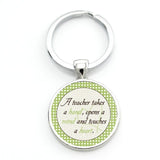 TAFREE Gift for the Teacher Day Keychain The Best teacher Present Cut Car key chain ring holder for men and women Jewelry CT671
