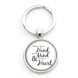 TAFREE Gift for the Teacher Day Keychain The Best teacher Present Cut Car key chain ring holder for men and women Jewelry CT671