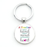 TAFREE Gift for the Teacher Day Keychain The Best teacher Present Cut Car key chain ring holder for men and women Jewelry CT671