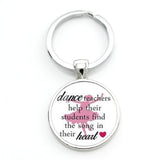 TAFREE Gift for the Teacher Day Keychain The Best teacher Present Cut Car key chain ring holder for men and women Jewelry CT671
