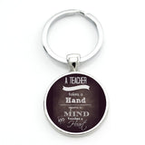 TAFREE Gift for the Teacher Day Keychain The Best teacher Present Cut Car key chain ring holder for men and women Jewelry CT671