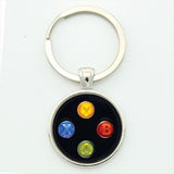 TAFREE Brand Video Game Controller Photo Keychain geeky boyfriend gift jewelry Glass Cabochon Dome key chain ring брелок KC184