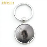 TAFREE Hedgehog In The Fog Cartoon Photo Keychain for men women Handmade Fashion брелок key chain ring holder jewelry H230