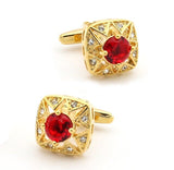 Free Shipping Crystal Cufflinks 28 Stone Designs Hotsale Copper Material Cuff Links Whoelsale&retail
