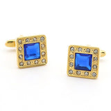 Free Shipping Crystal Cufflinks 28 Stone Designs Hotsale Copper Material Cuff Links Whoelsale&retail