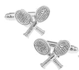 Free Shipping Men's Cufflinks Wholesale Sport Series Rugby Golf Football Tennis Design Fashion Cuff Links For Men Copper Quality