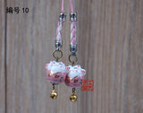 1pc 1pc Omamori Fortune Kiten Cat Good-luck Wealth Cute Phone Accessory Bag Pendant Charm Nice Gift Y16(price is for 1pcs)