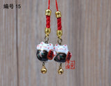 1pc 1pc Omamori Fortune Kiten Cat Good-luck Wealth Cute Phone Accessory Bag Pendant Charm Nice Gift Y16(price is for 1pcs)