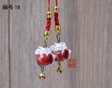 1pc 1pc Omamori Fortune Kiten Cat Good-luck Wealth Cute Phone Accessory Bag Pendant Charm Nice Gift Y16(price is for 1pcs)