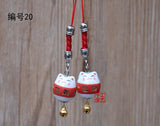 1pc 1pc Omamori Fortune Kiten Cat Good-luck Wealth Cute Phone Accessory Bag Pendant Charm Nice Gift Y16(price is for 1pcs)